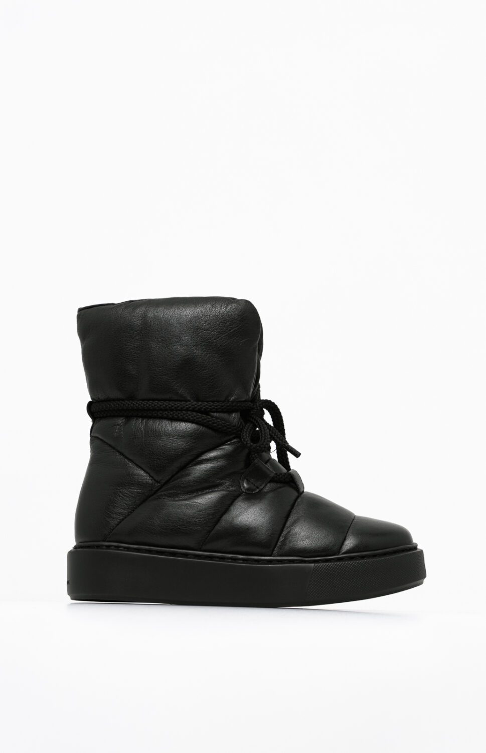 Skórzane kozaki damskie ASTRAL BOOTS DEEP BLACK 38 - Vanda Novak