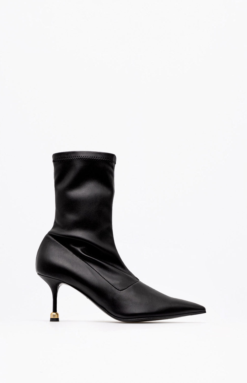 Skórzane botki damskie VERA DEEP BLACK 40 - Vanda Novak