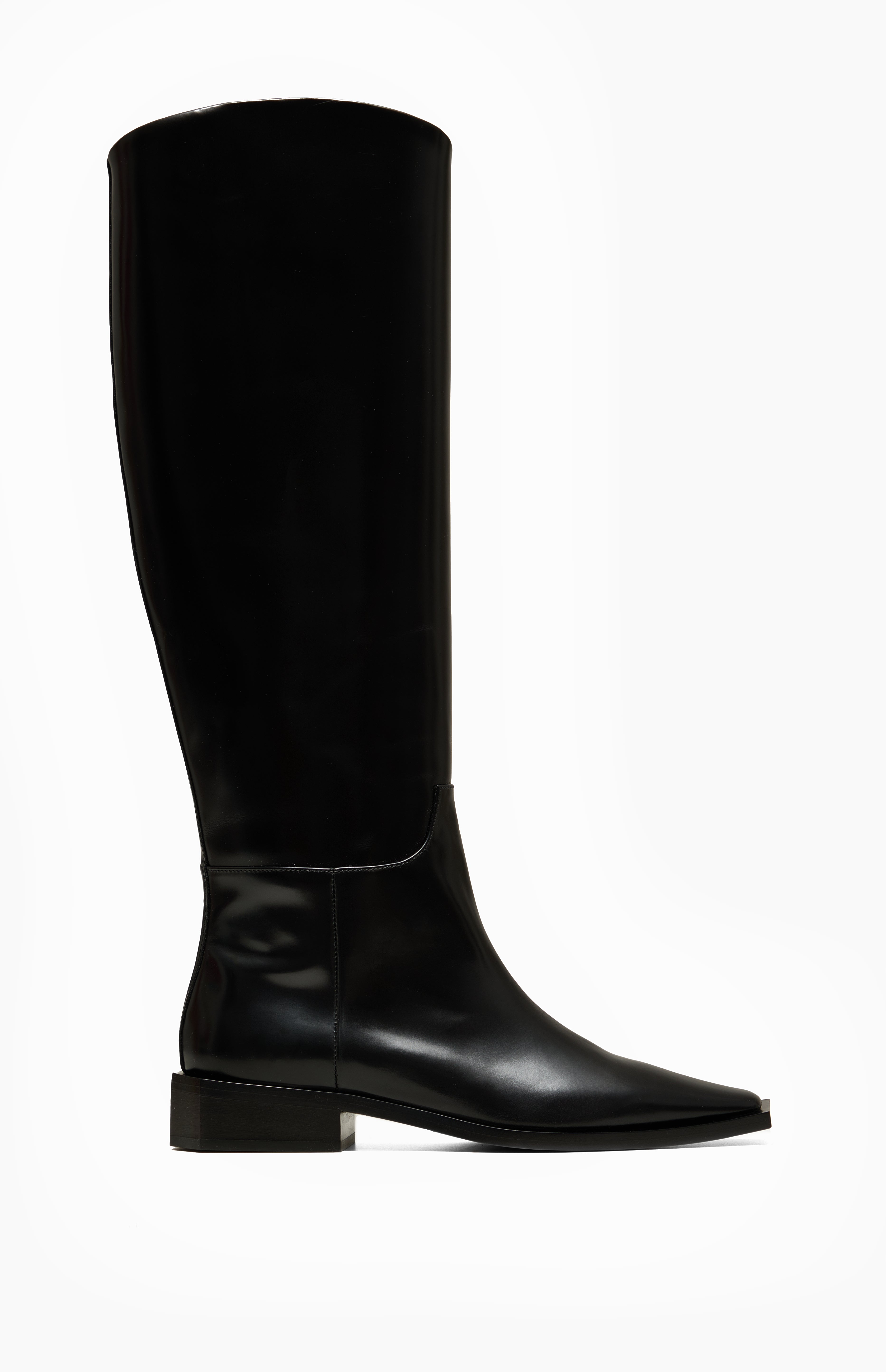 Skórzane kozaki damskie GISELLE CRISTAL BLACK 41 - Vanda Novak