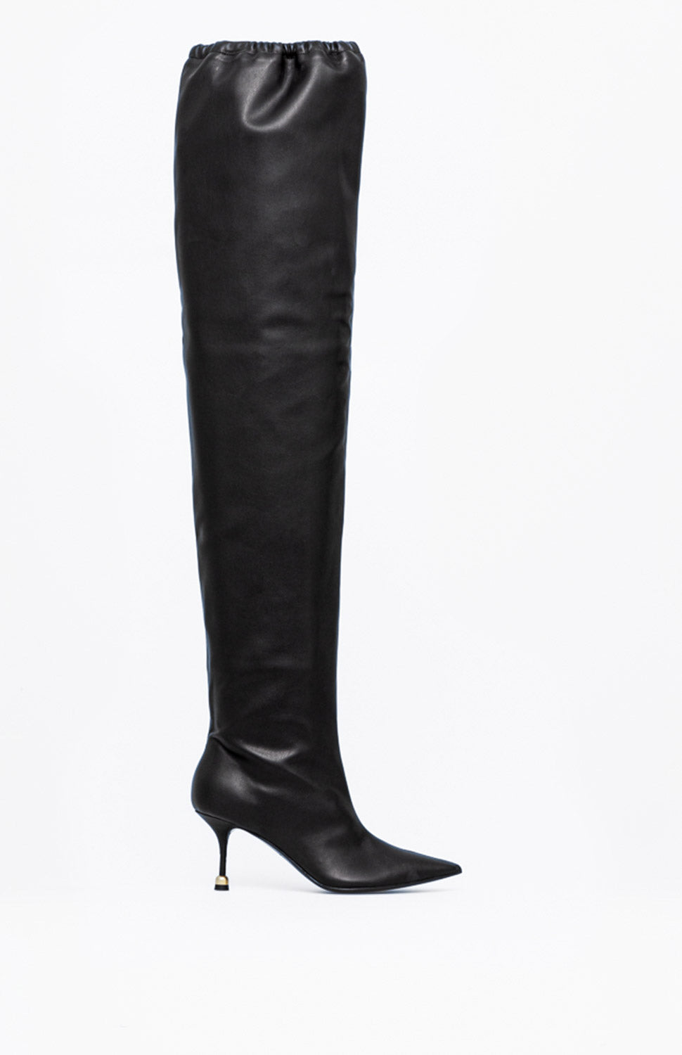 Skórzane kozaki damskie KARLA DEEP BLACK 35 - Vanda Novak