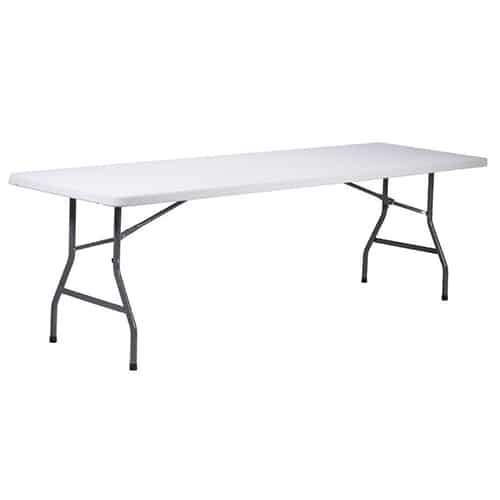 Stół cateringowy prostokątny 180x76cm biały