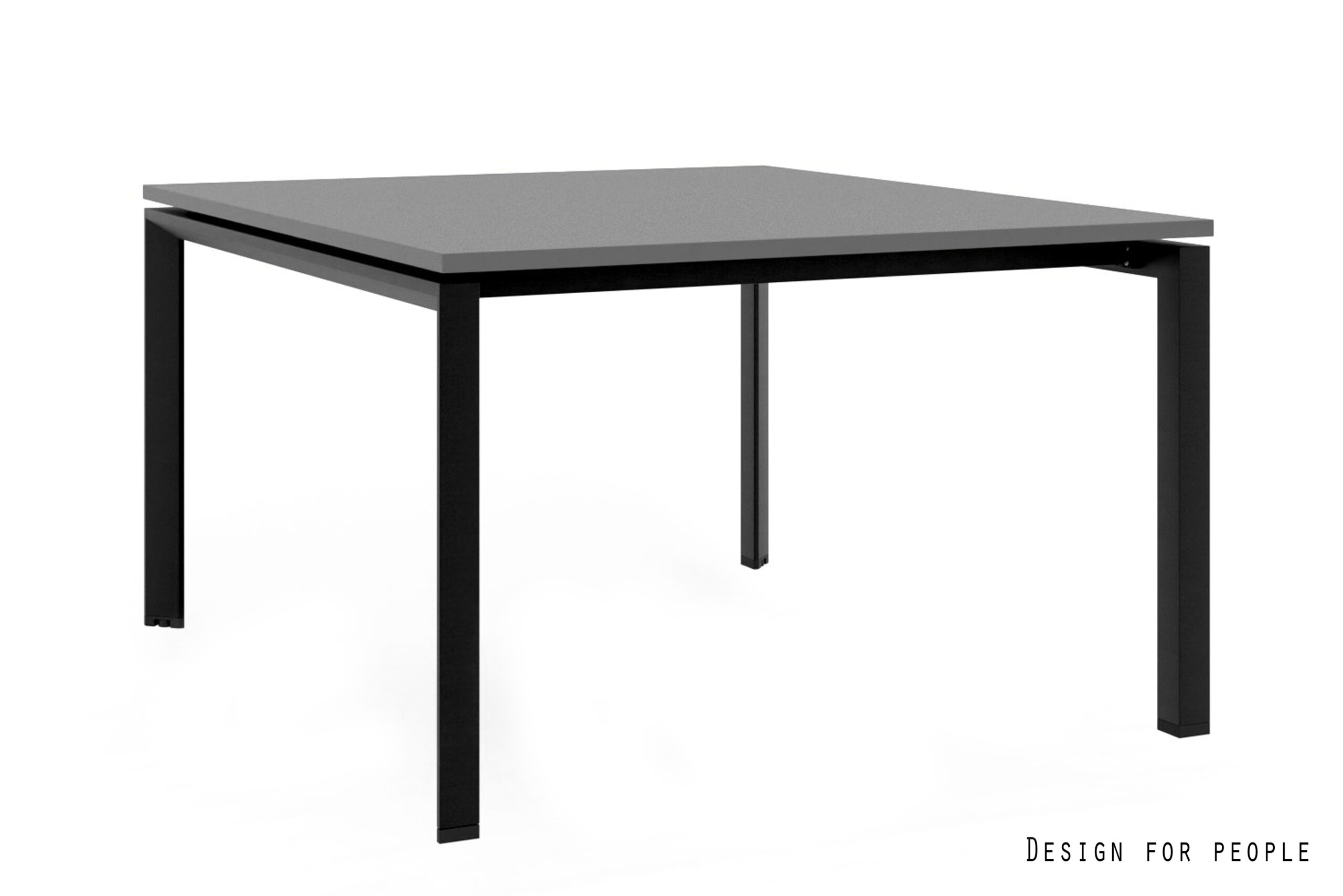 PASON Workstation 2 biurko systemowe, czarny stelaż, blat