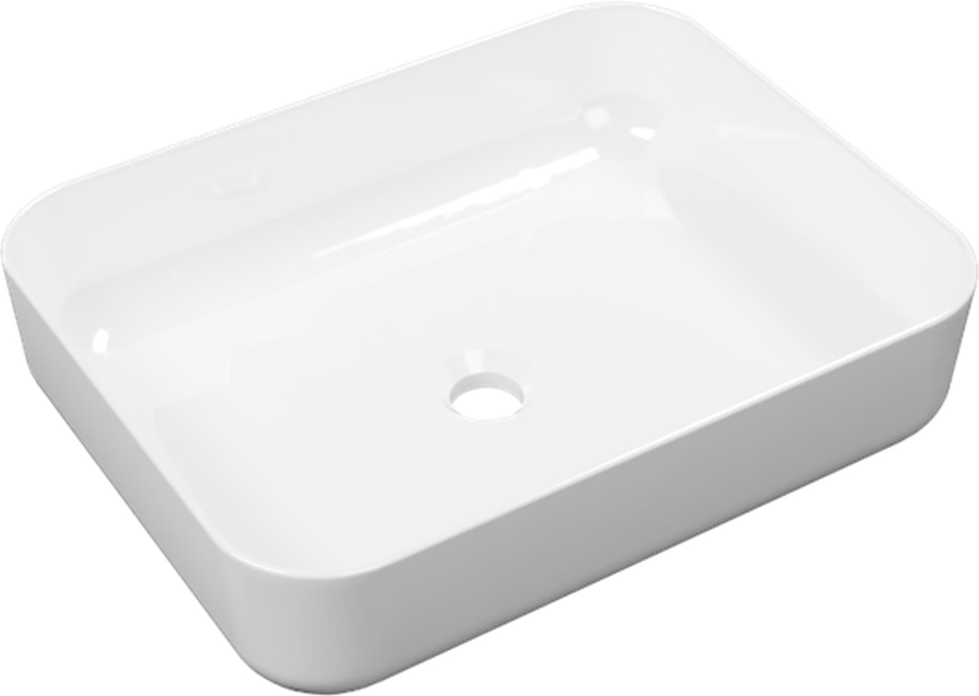 Excellent CORI 2.0 umywalka 50x38 cm prostokątna nablatowa biały połysk CEEX.6901.500.WH