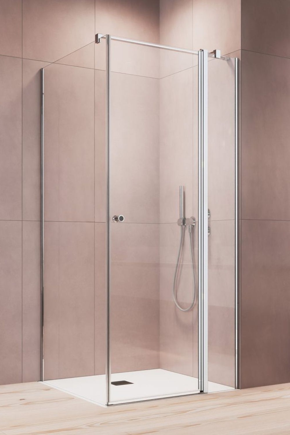 Radaway Eos KDJ II drzwi prysznicowe 80 cm prawe chrom/szkło przezroczyste 13799420-01R