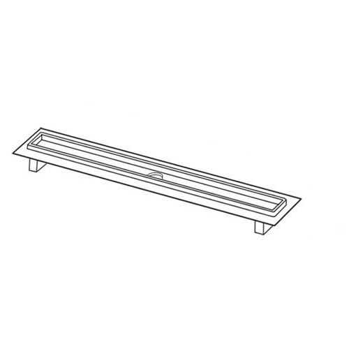 Tece Drainline rynna odpływowa 80 cm prosta z kołnierzem 600800