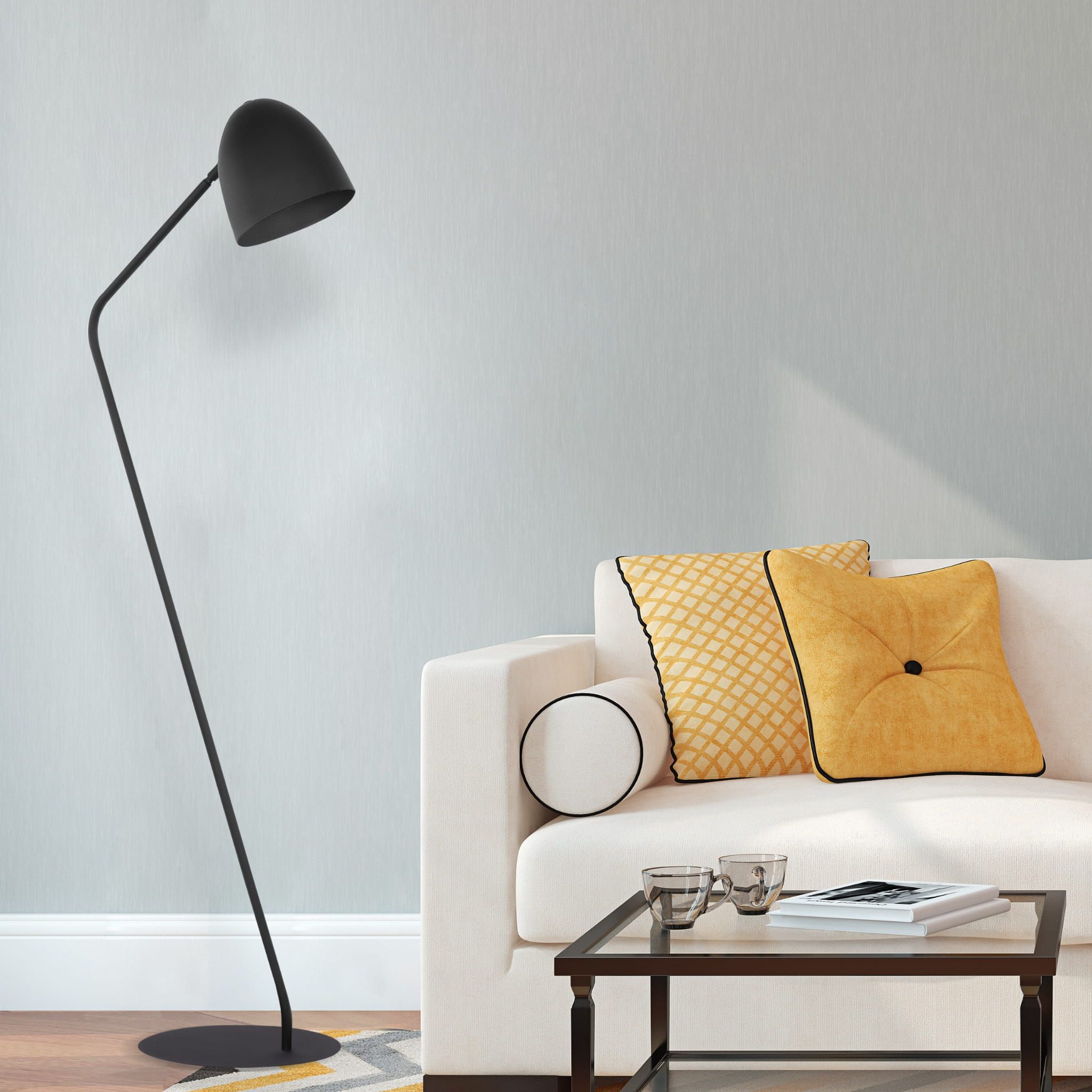 TK Lighting Soho lampa stojąca 1x15 W czarna 5037