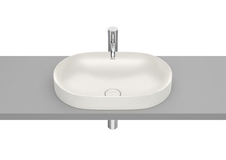Roca Inspira Round umywalka 55x37 cm nablatowa owalna beż A327527650 - Wysyłka w 24h