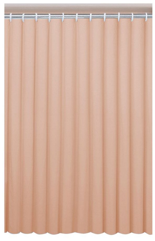Aqualine zasłona prysznicowa 180x200 cm winyl beżowa 0201004BE