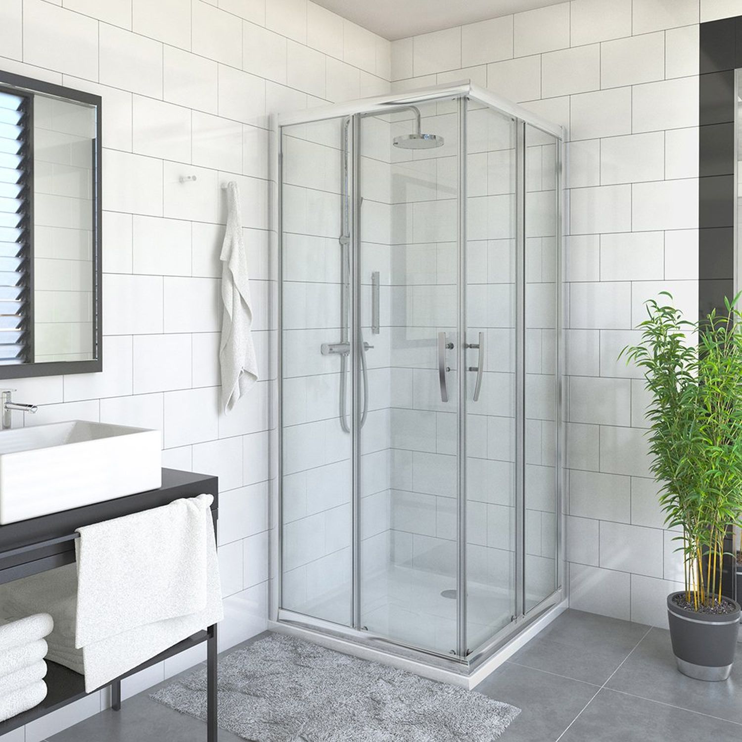 Roth Proxima drzwi prysznicowe 80 cm lewe PXS2L/800 chrom/szkło przezroczyste 528-8000000-00-02