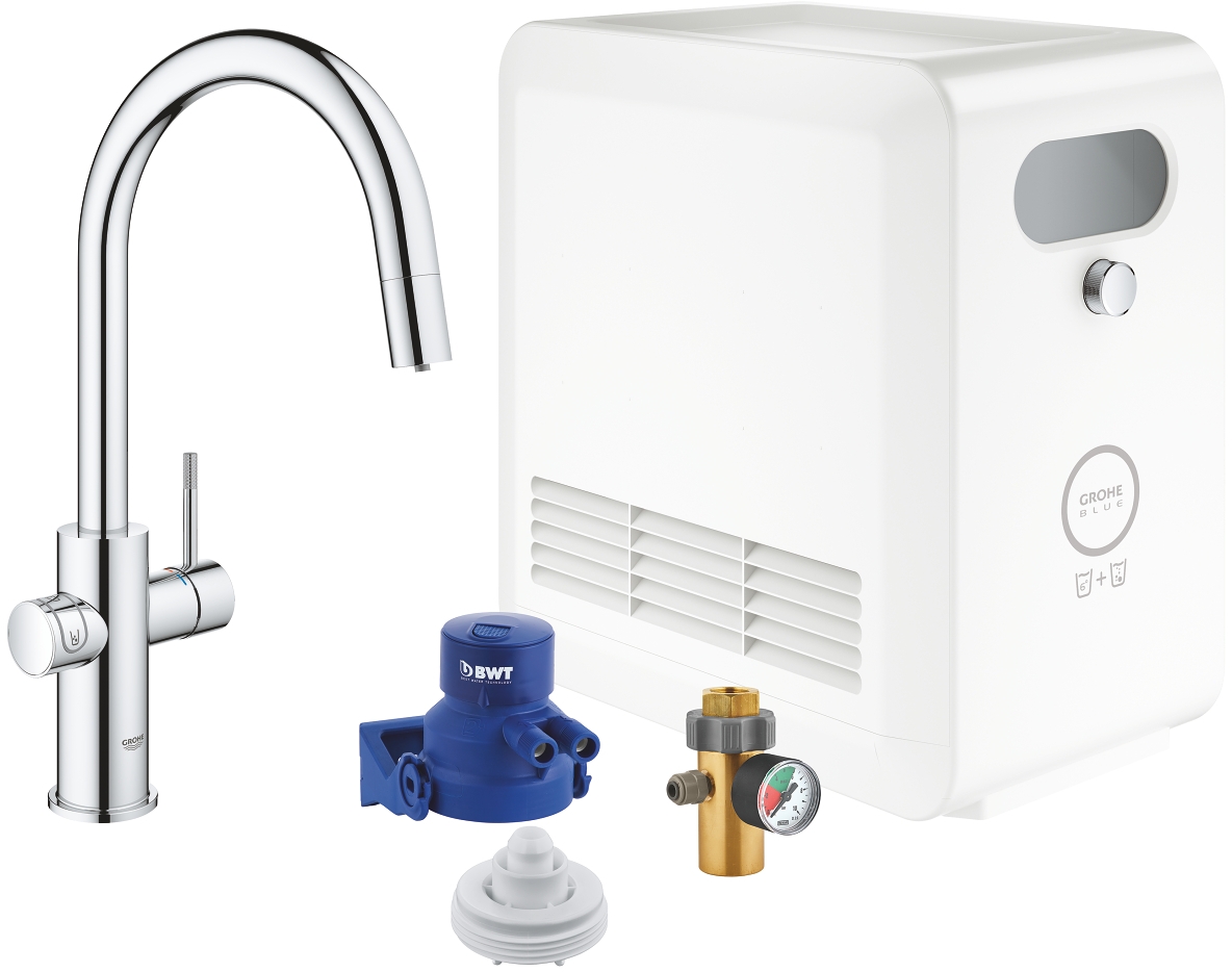 Grohe Blue Professional zestaw startowy z baterią kuchenną chrom 31325002