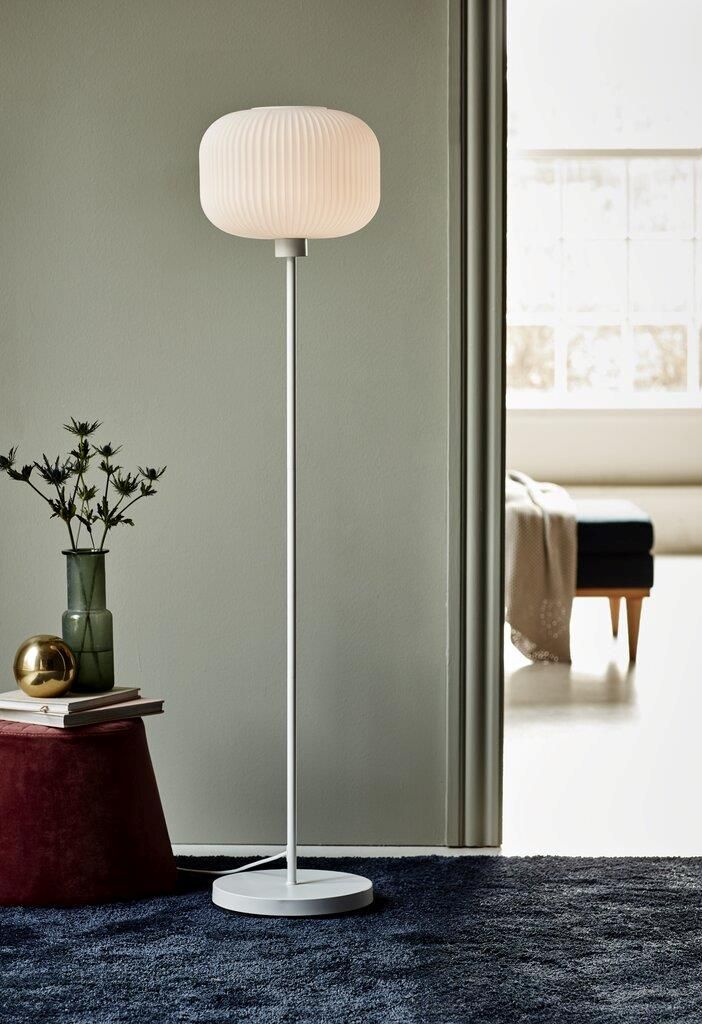 Nordlux Milford lampa stojąca 1x40 W biała-opal 48924001