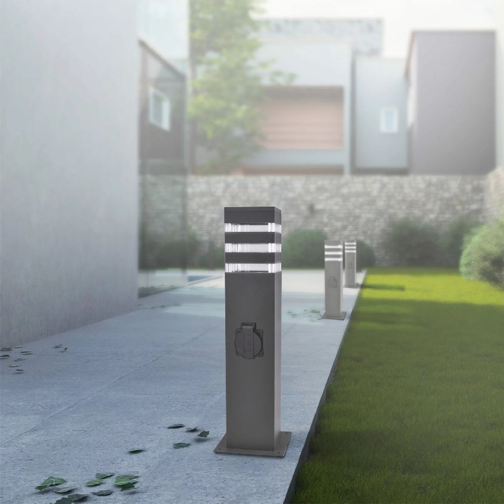 Goldlux Teksas lampa stojąca zewnętrzna 1x20 W grafitowa 327970 - Wysyłka w 24h