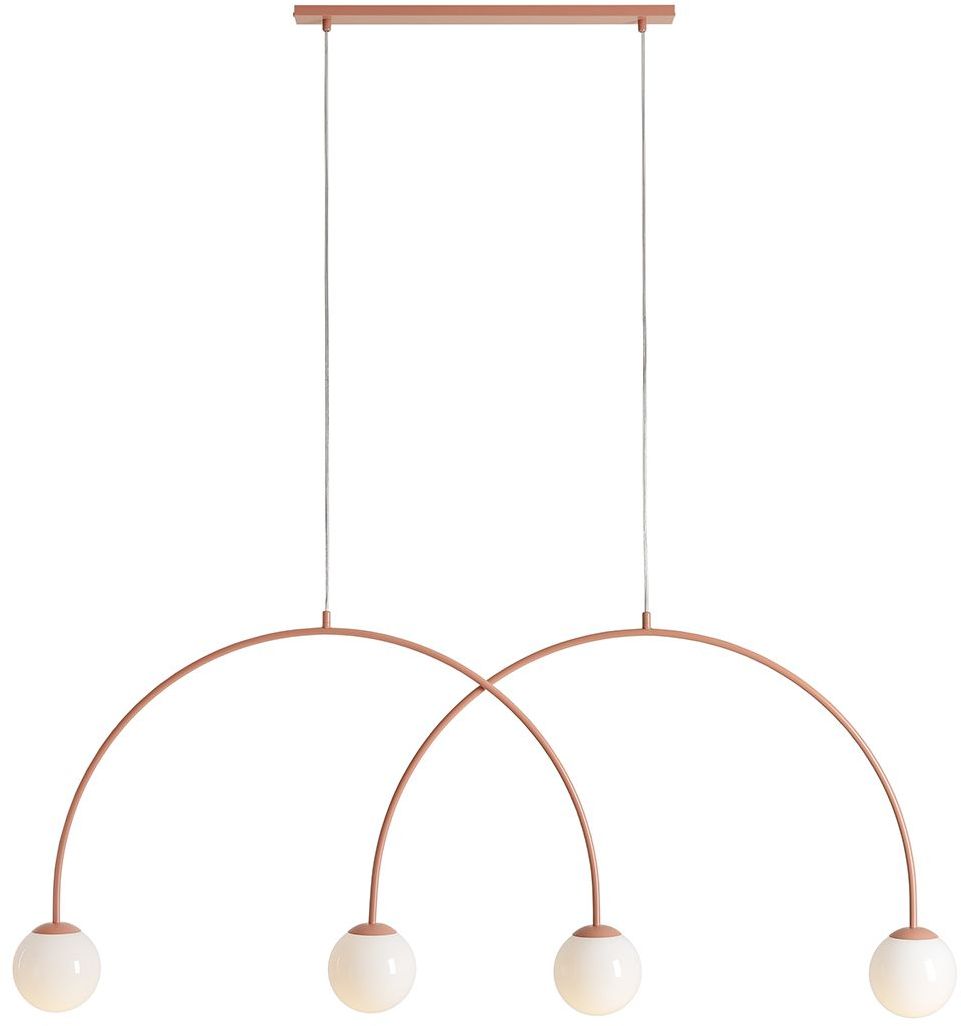 Aldex Una lampa wisząca 4x10 W pomarańczowa 1116L11_L