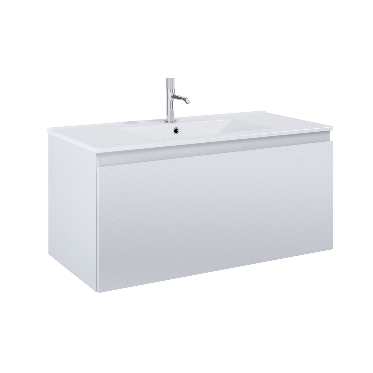 Oltens Vernal umywalka z szafką 100 cm biały/szary mat 68016700 - Wysyłka w 24h