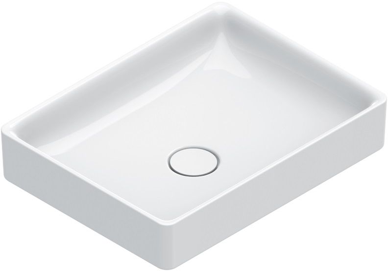 Catalano Green umywalka 50x38 cm prostokątna nablatowa biała 0422500001