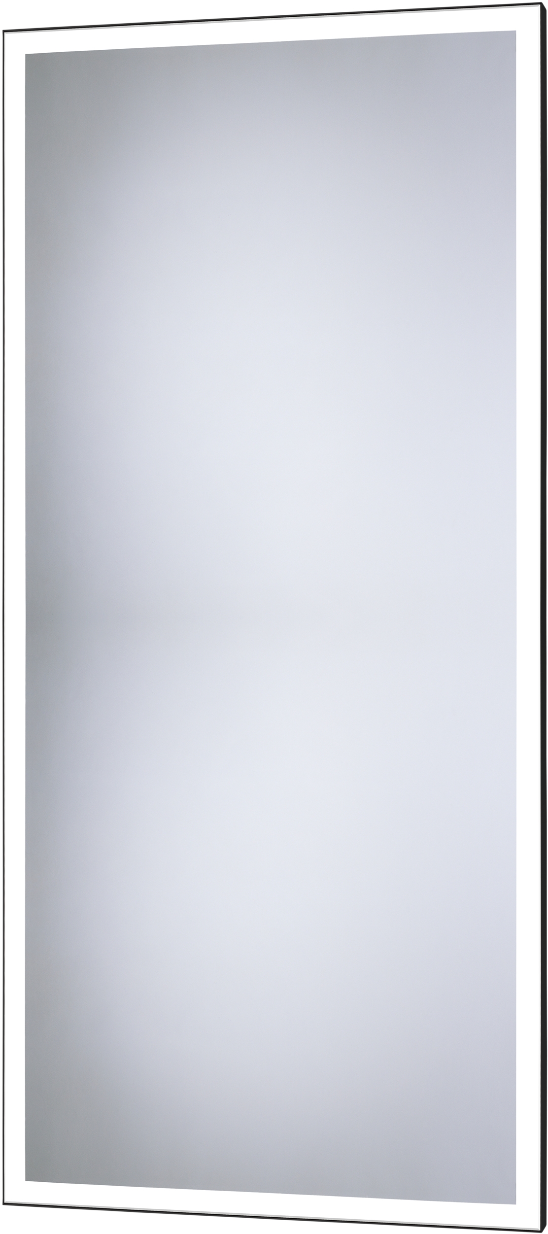 Dubiel Vitrum Solid Black lustro prostokątne 100x50 cm z oświetleniem