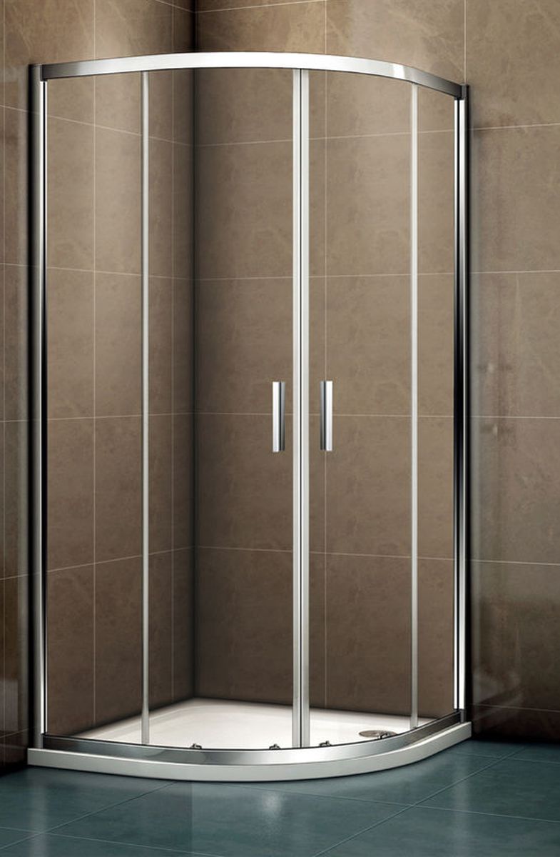 Riho Hamar 2.0 R309 kabina prysznicowa 80x80 cm półokrągła chrom błyszczący/szkło przezroczyste G007001120