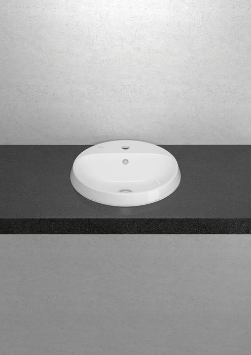 Villeroy & Boch Architectura umywalka 45 cm wpuszczana okrągła CeramicPlus Weiss Alpin 5A6546R1