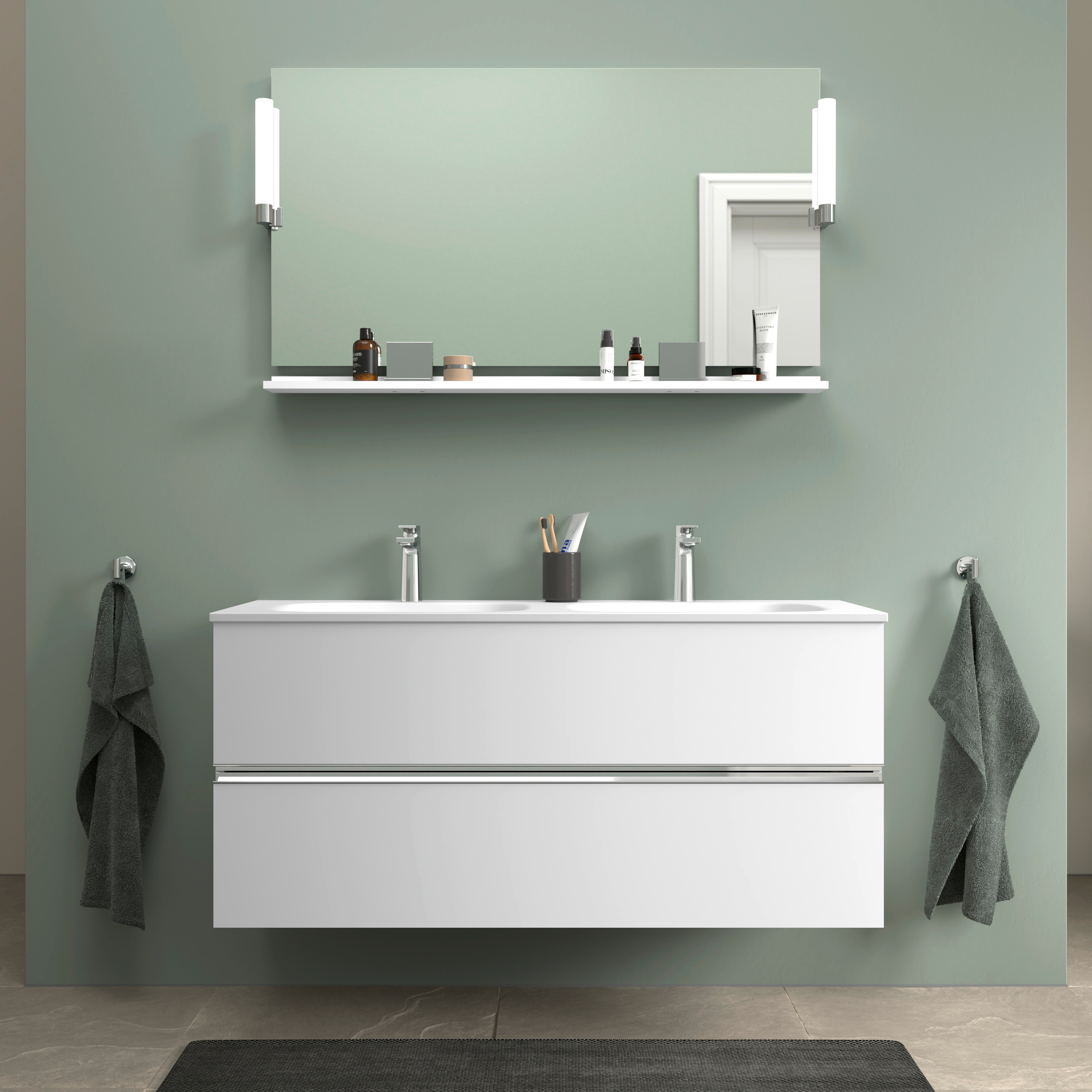Duravit Sivida półka 120 cm biała-chrom SV7434010180000