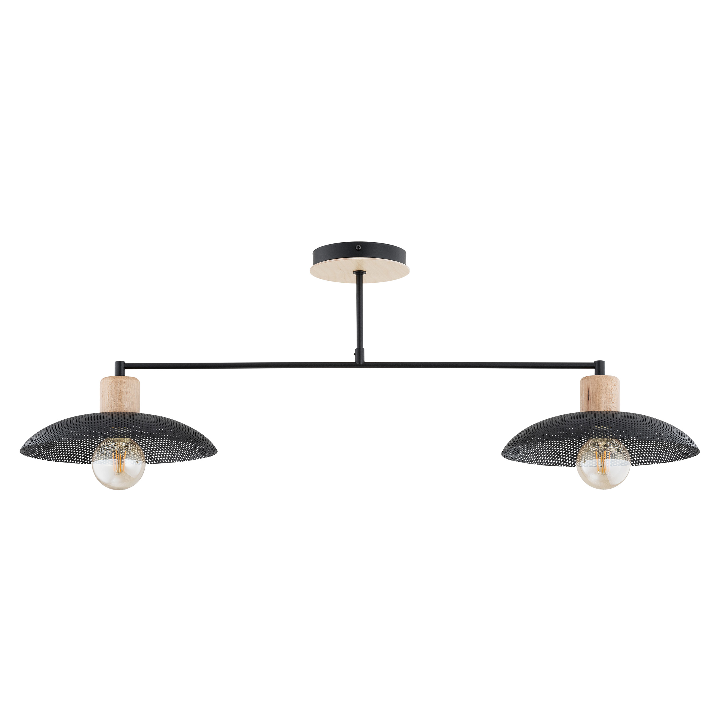Emibig Kobe lampa podsufitowa 2x15W czarny 1318/2
