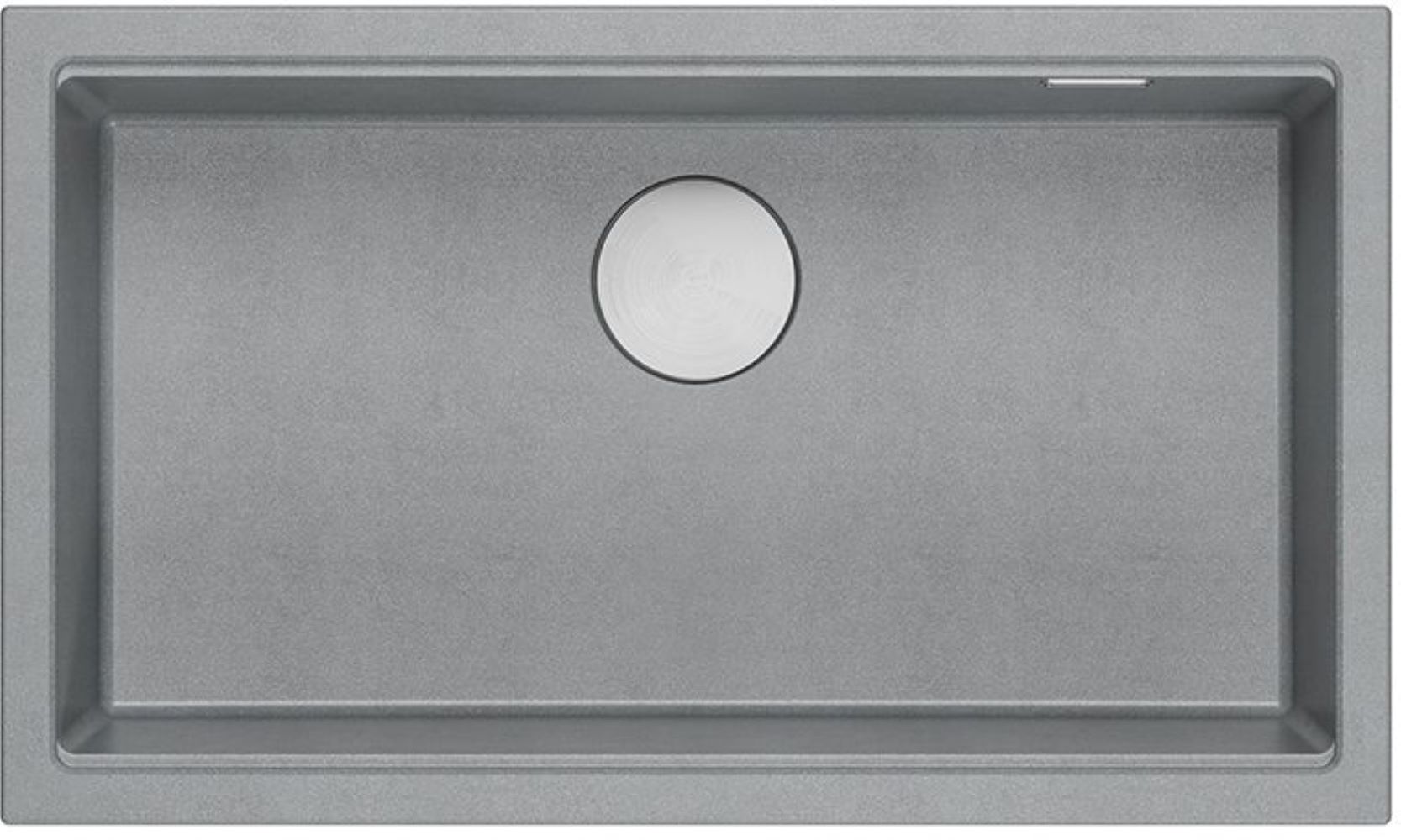Quadron Logan 110 zlewozmywak 76x45 cm Graniteq jasnoszary/stalowy HQD7644U5_BS_U