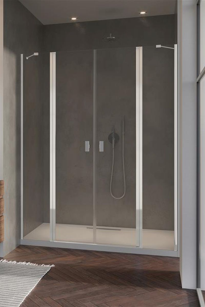 Radaway Nes DWD II drzwi prysznicowe 83 cm chrom/szkło przezroczyste 10037083-01-01