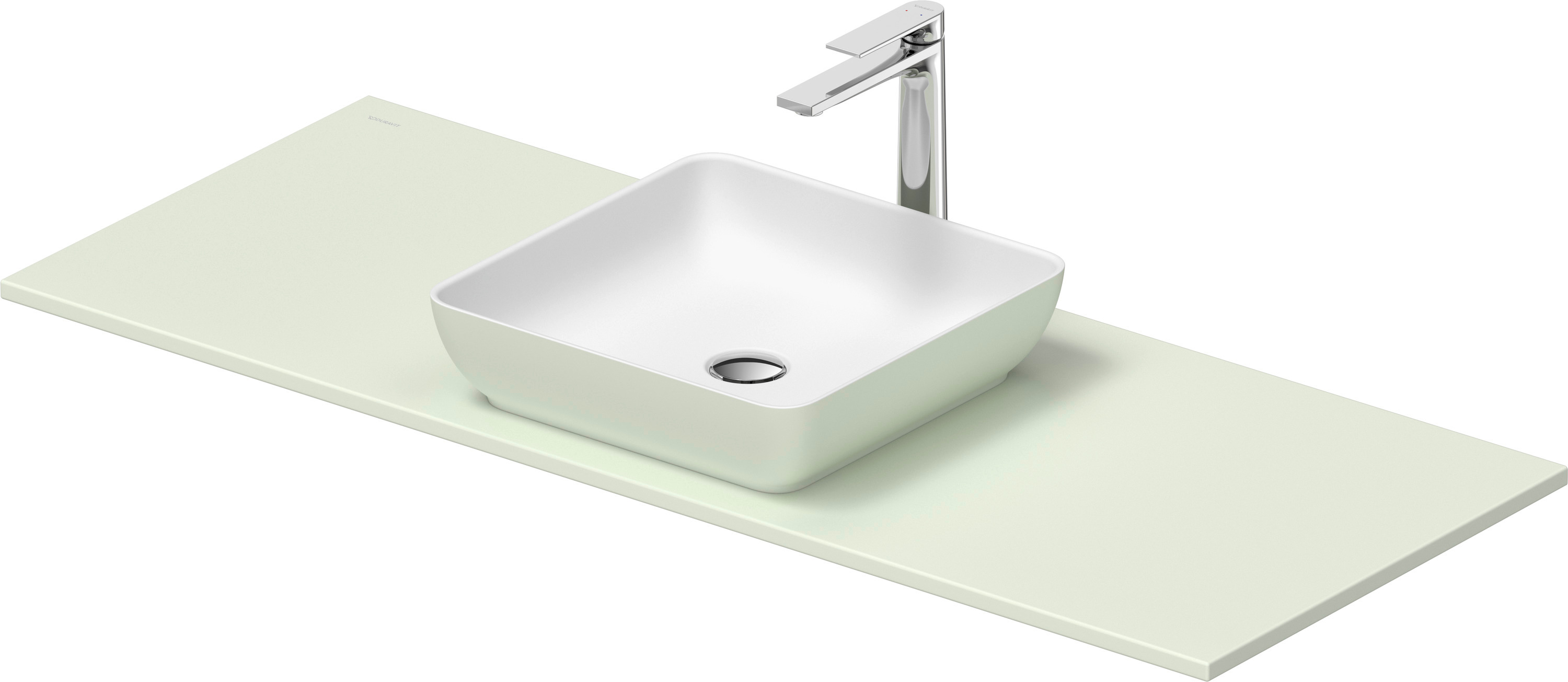 Duravit Sivida umywalka z konsolą 128 cm zieloną 268020FH00