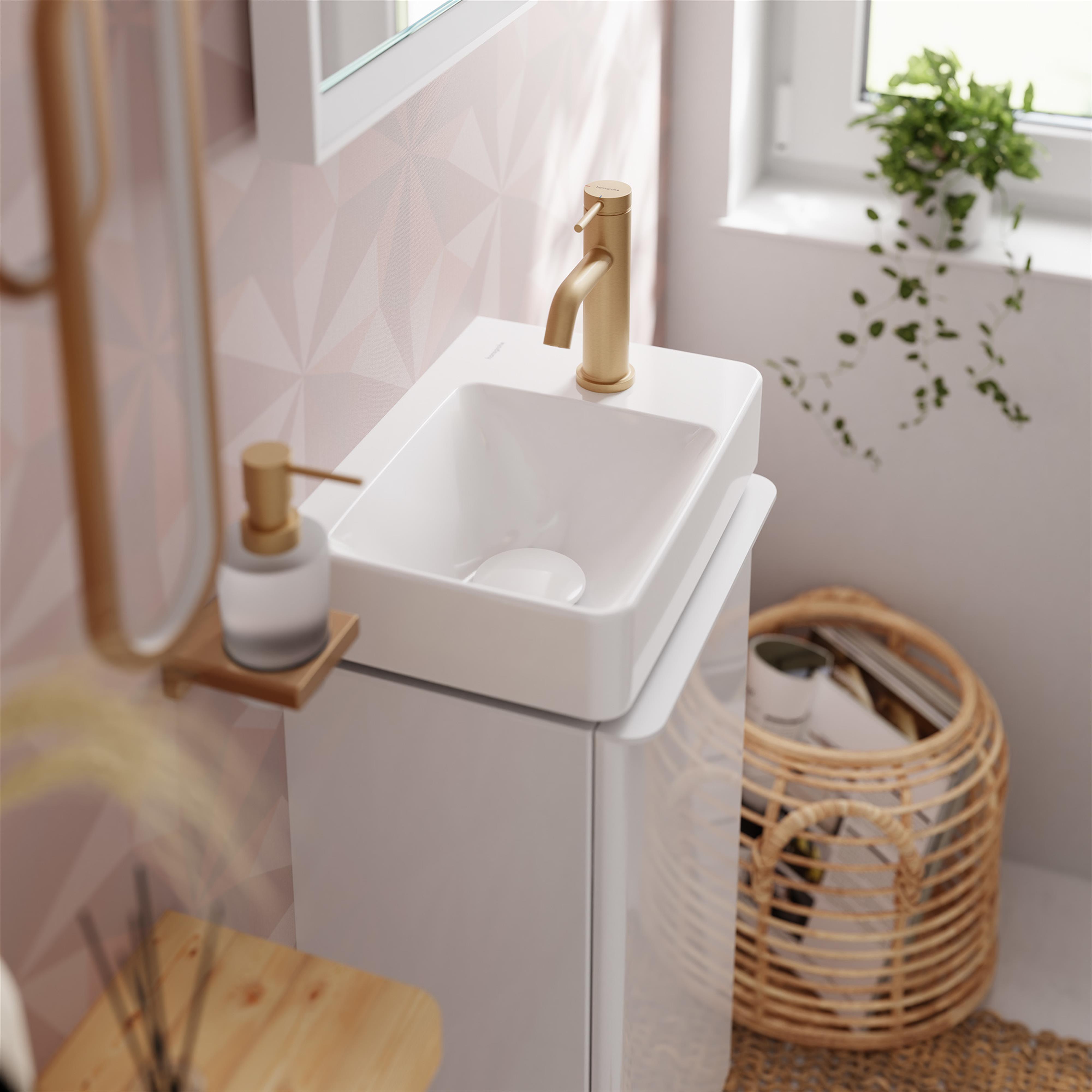 Hansgrohe Tecturis S bateria umywalkowa stojąca CoolStart brąz szczotkowany 73302140