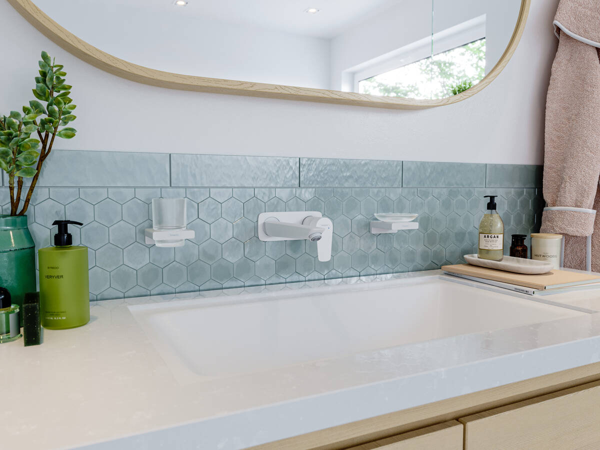 Hansgrohe Talis E bateria umywalkowa podtynkowa EcoSmart biały mat 71734700