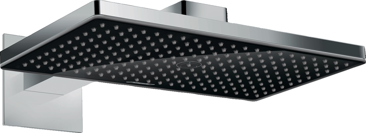 Hansgrohe Rainmaker Select deszczownica 46,6x27 cm z ramieniem prysznicowym czarny/chrom 24003600