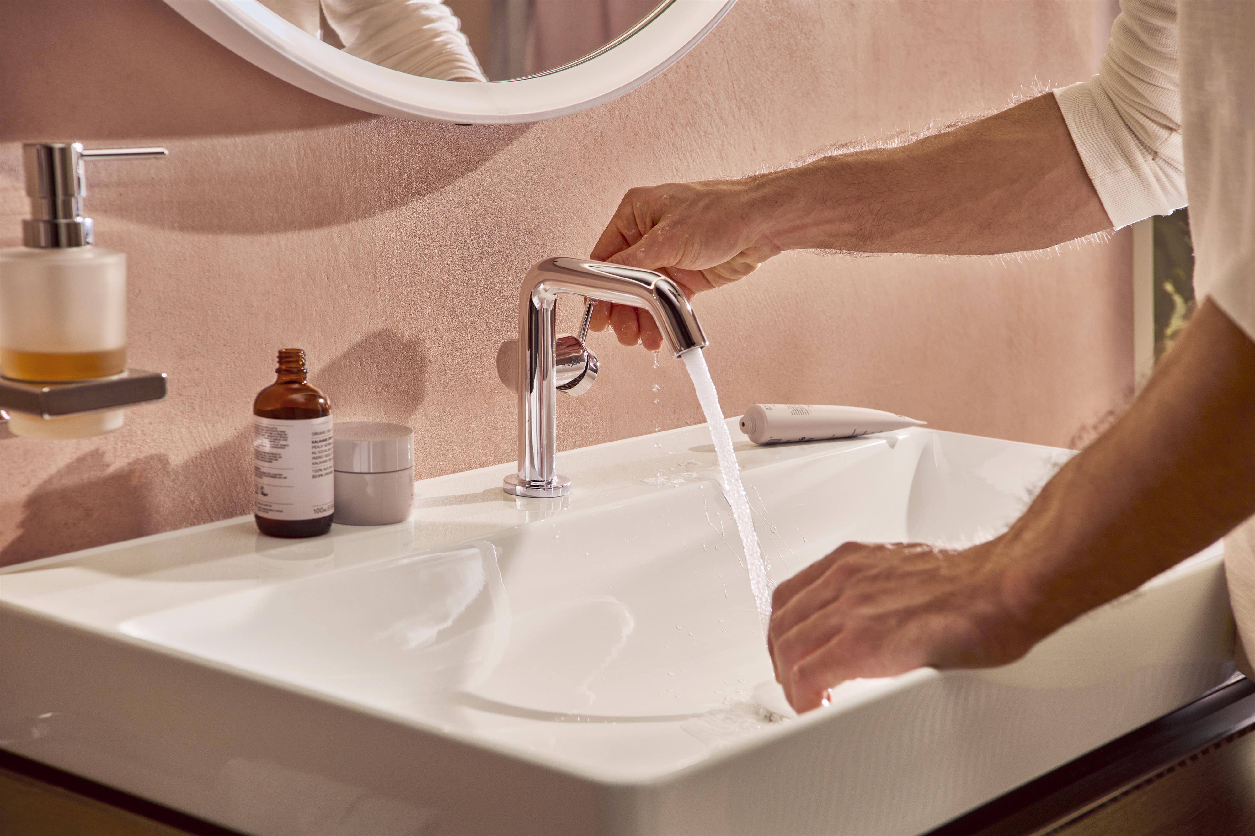 Hansgrohe Tecturis S bateria umywalkowa stojąca CoolStart chrom 73323000