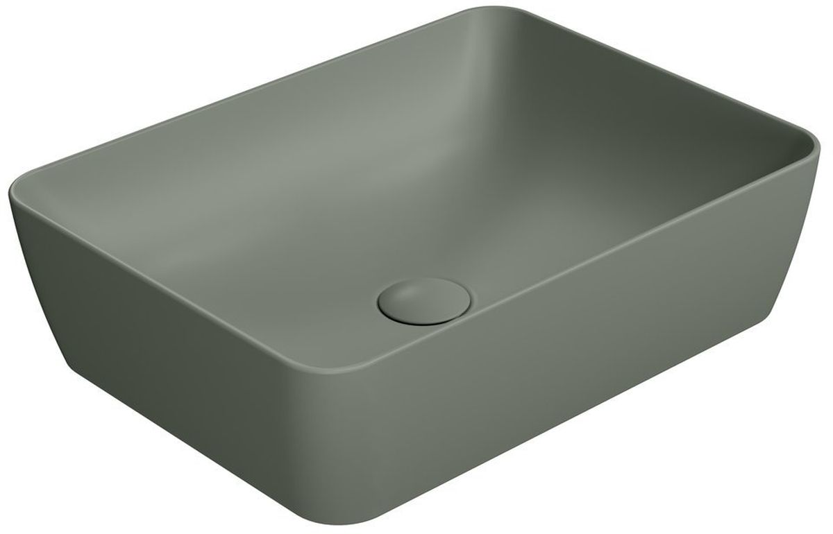 GSI Sand umywalka 50x38 cm nablatowa prostokątna agave mat 903704