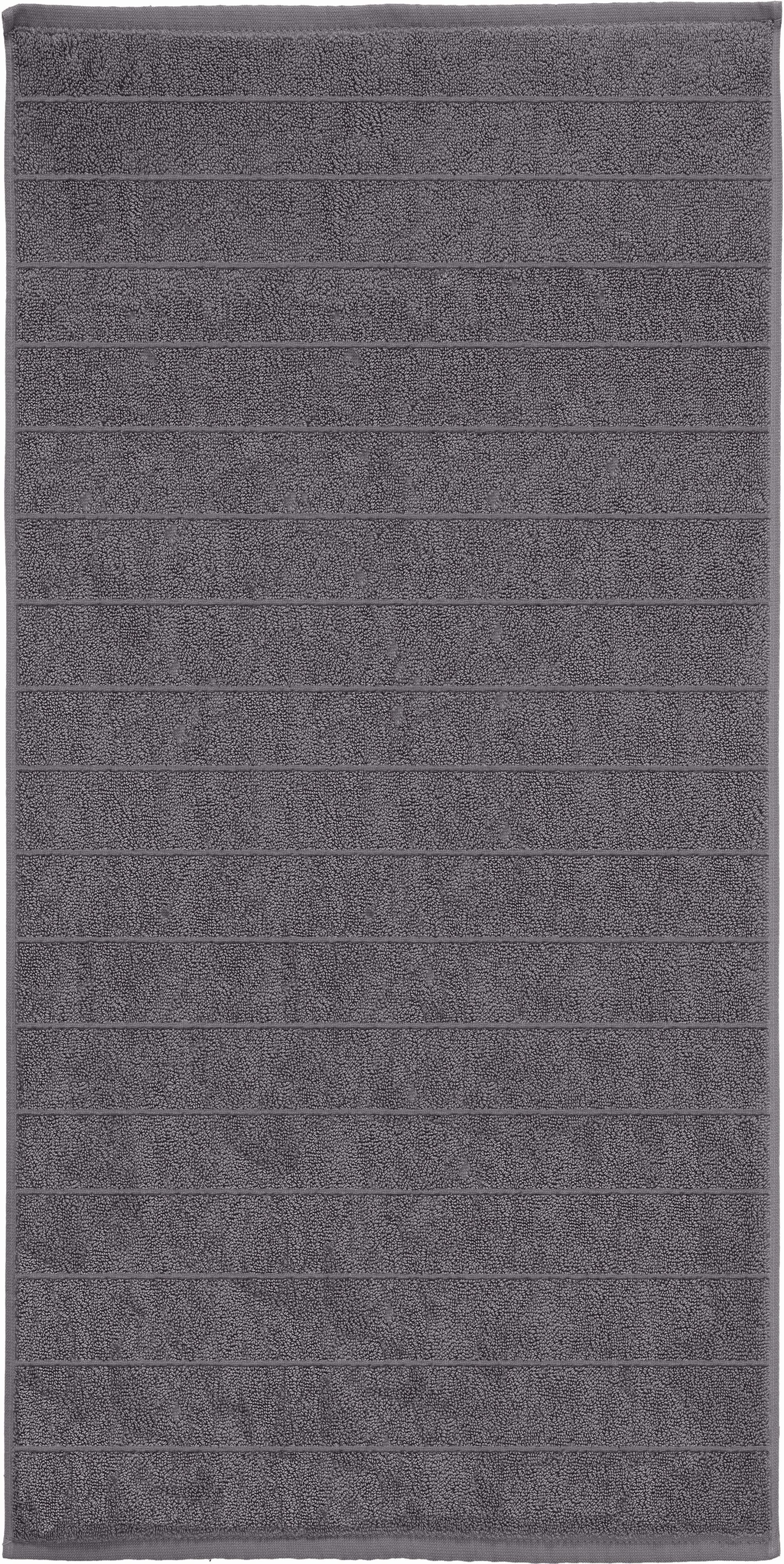 Kleine Wolke VIA ręcznik łazienkowy 50x100 cm szary 3033905262