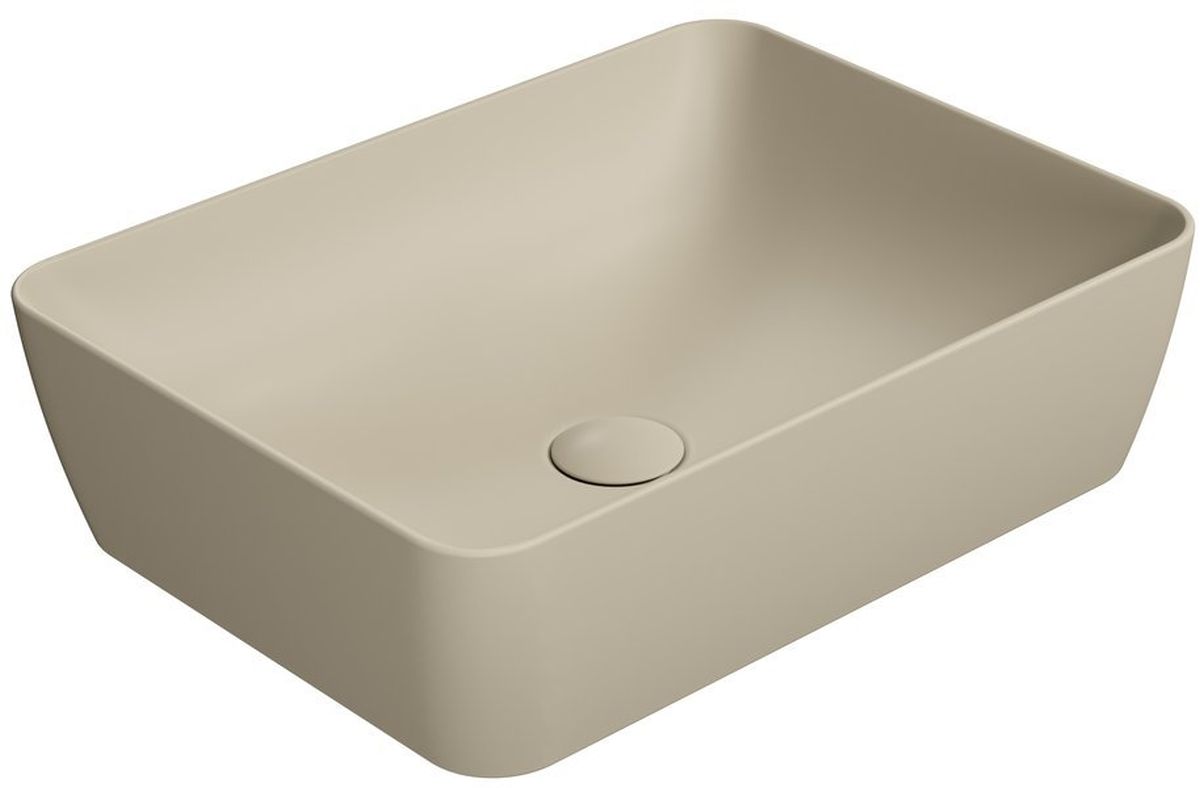 GSI Sand umywalka 50x38 cm nablatowa prostokątna creta mat 903708