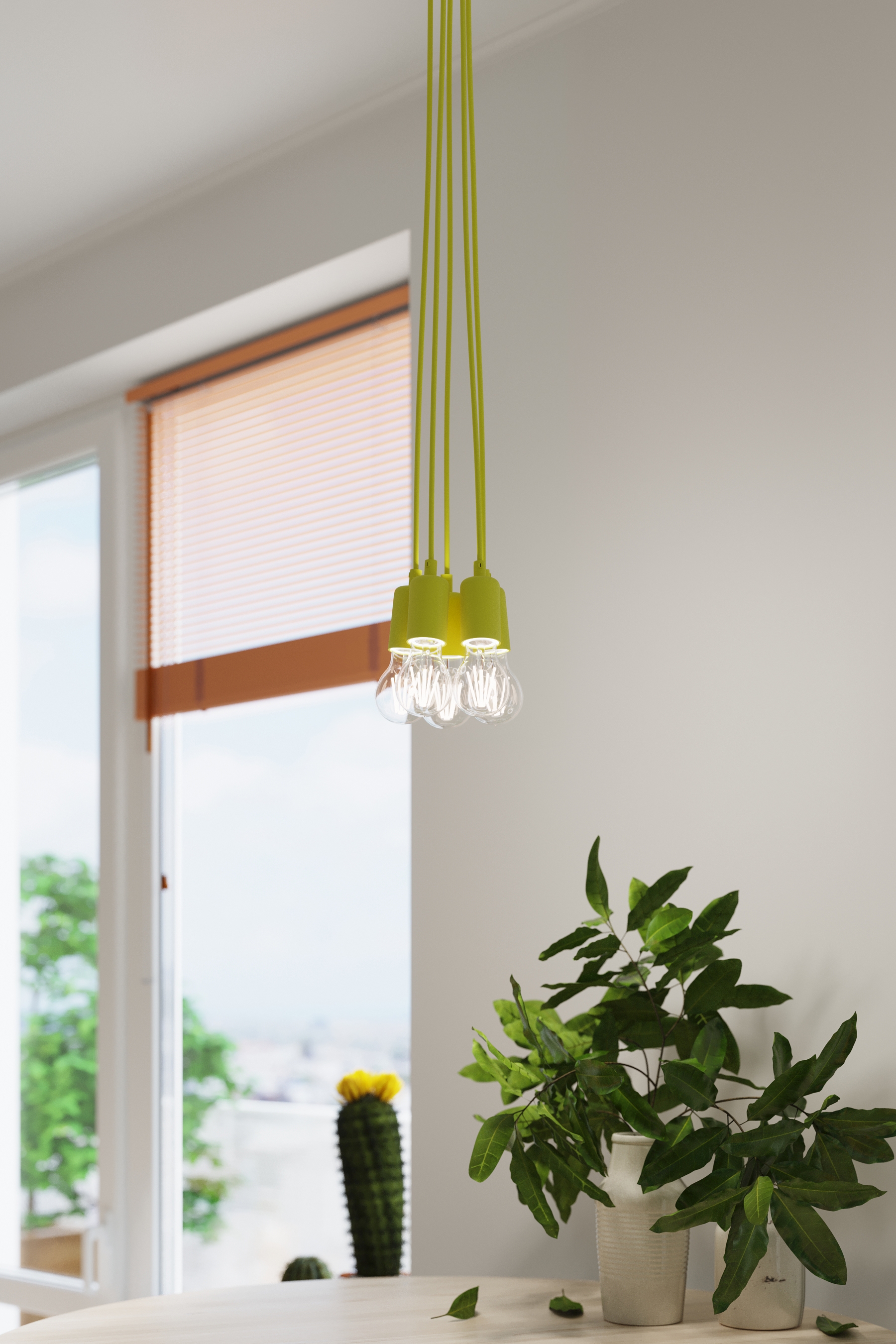Sollux Lighting Diego lampa wisząca 3x60W żółty SL.0579