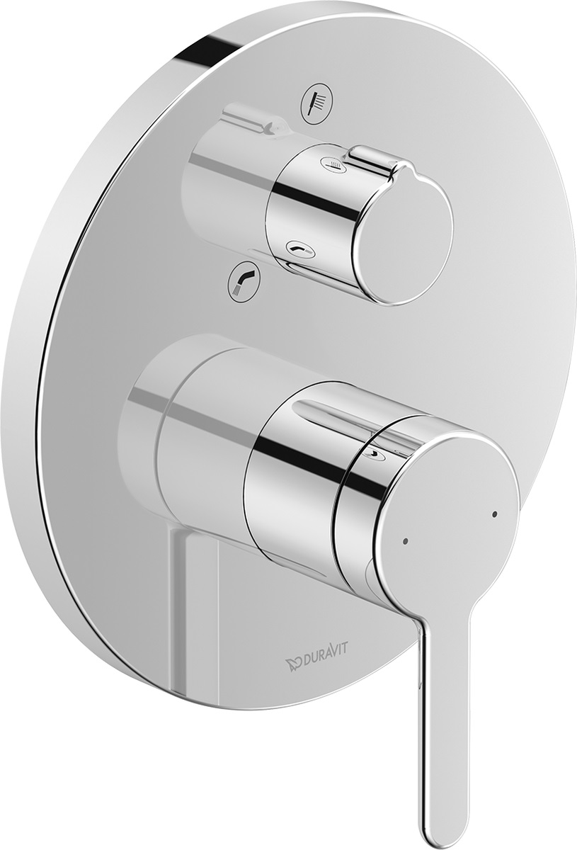 Duravit C.1 bateria wannowo-prysznicowa podtynkowa chrom C15210012010