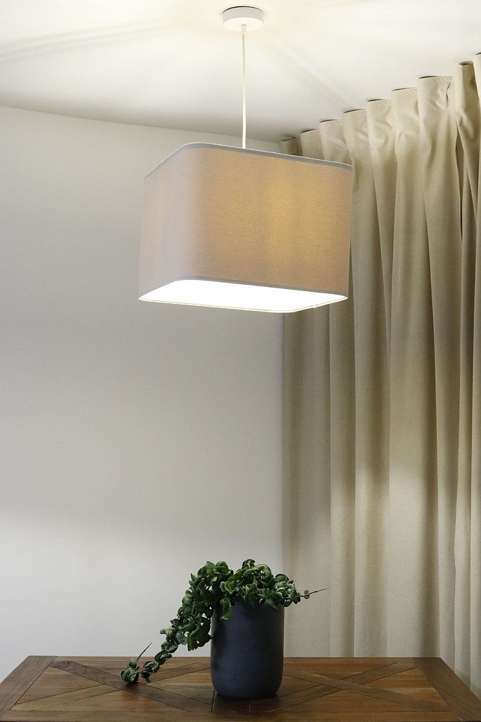 BPS Koncept Kwadro len light lampa wisząca 1x60 W beżowa KW-011-40W25