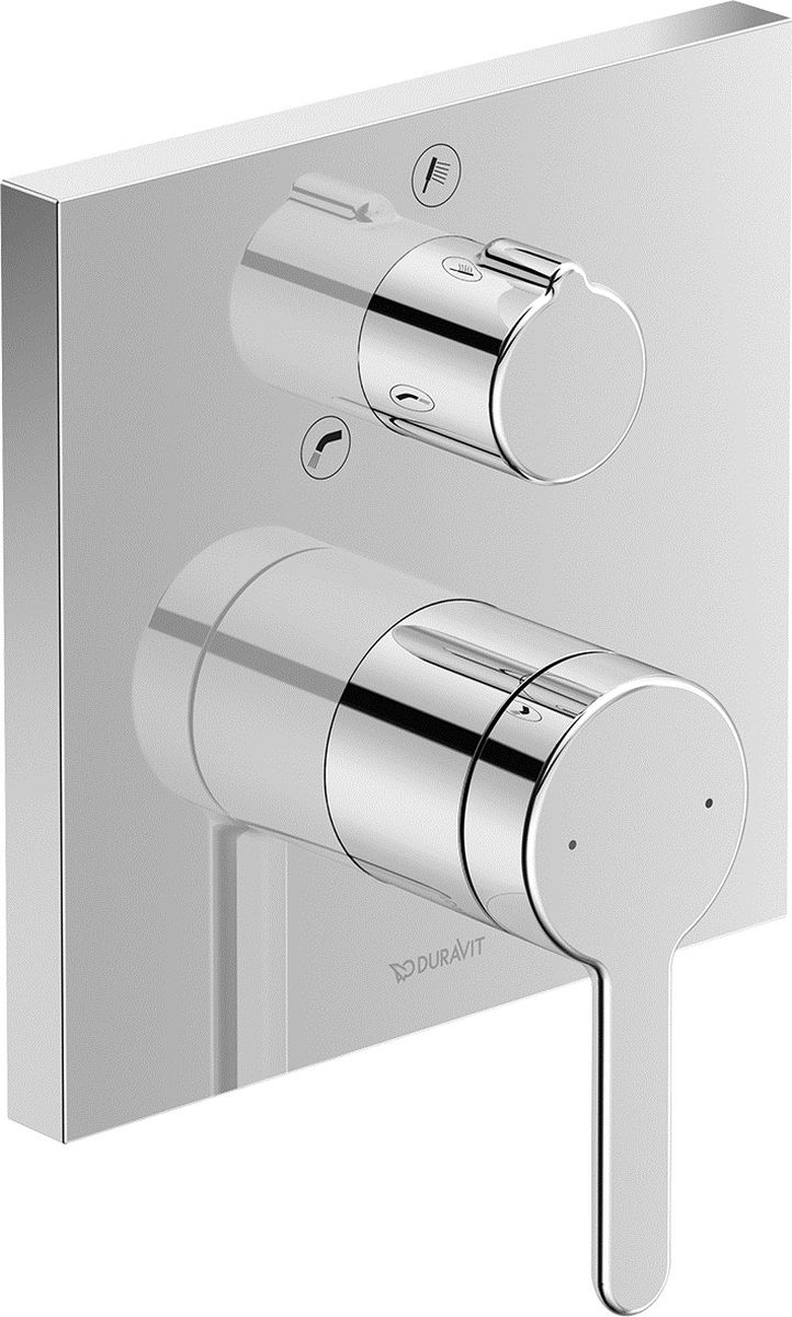 Duravit C.1 bateria wannowo-prysznicowa podtynkowa chrom C15210011010