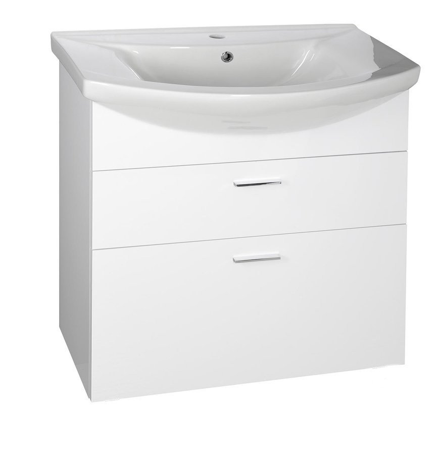 Aqualine Zoja szafka 71 cm podumywalkowa wisząca biała 51071A