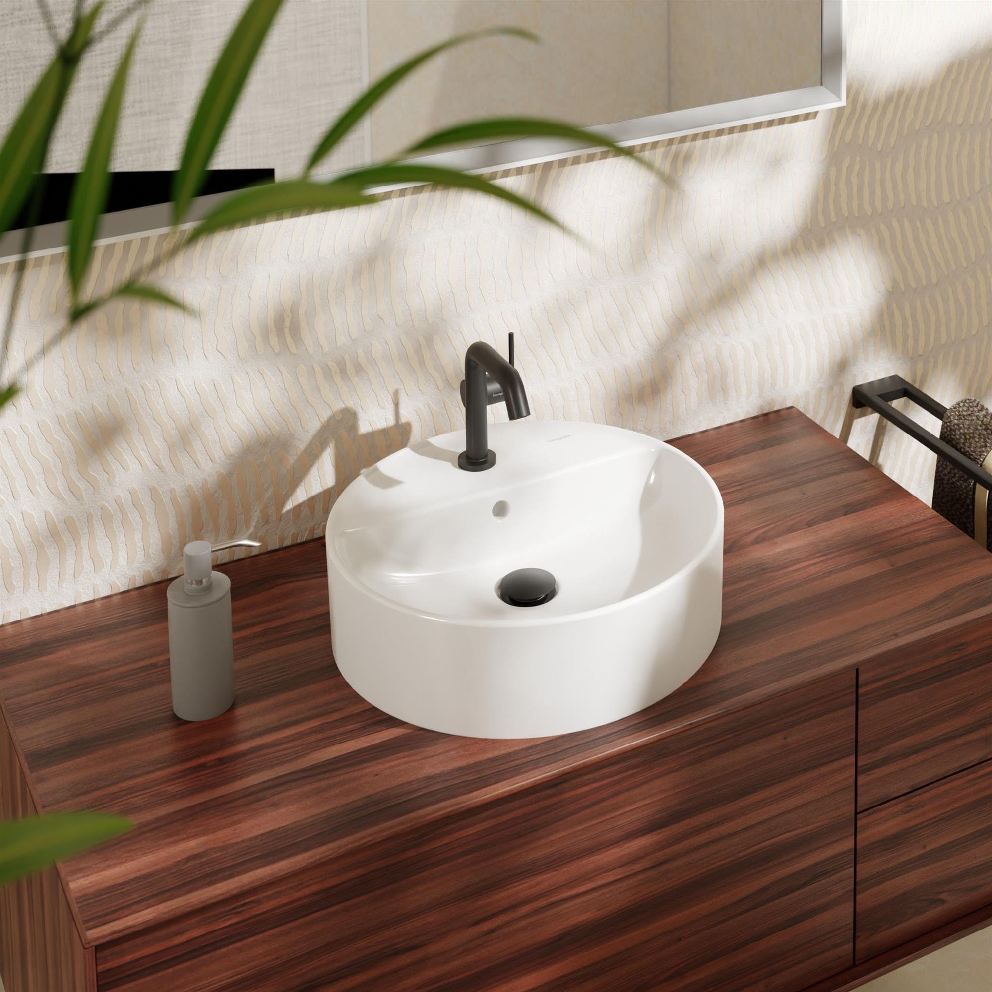 Hansgrohe Xuniva S umywalka 45 cm nablatowa okrągła biały 60169450