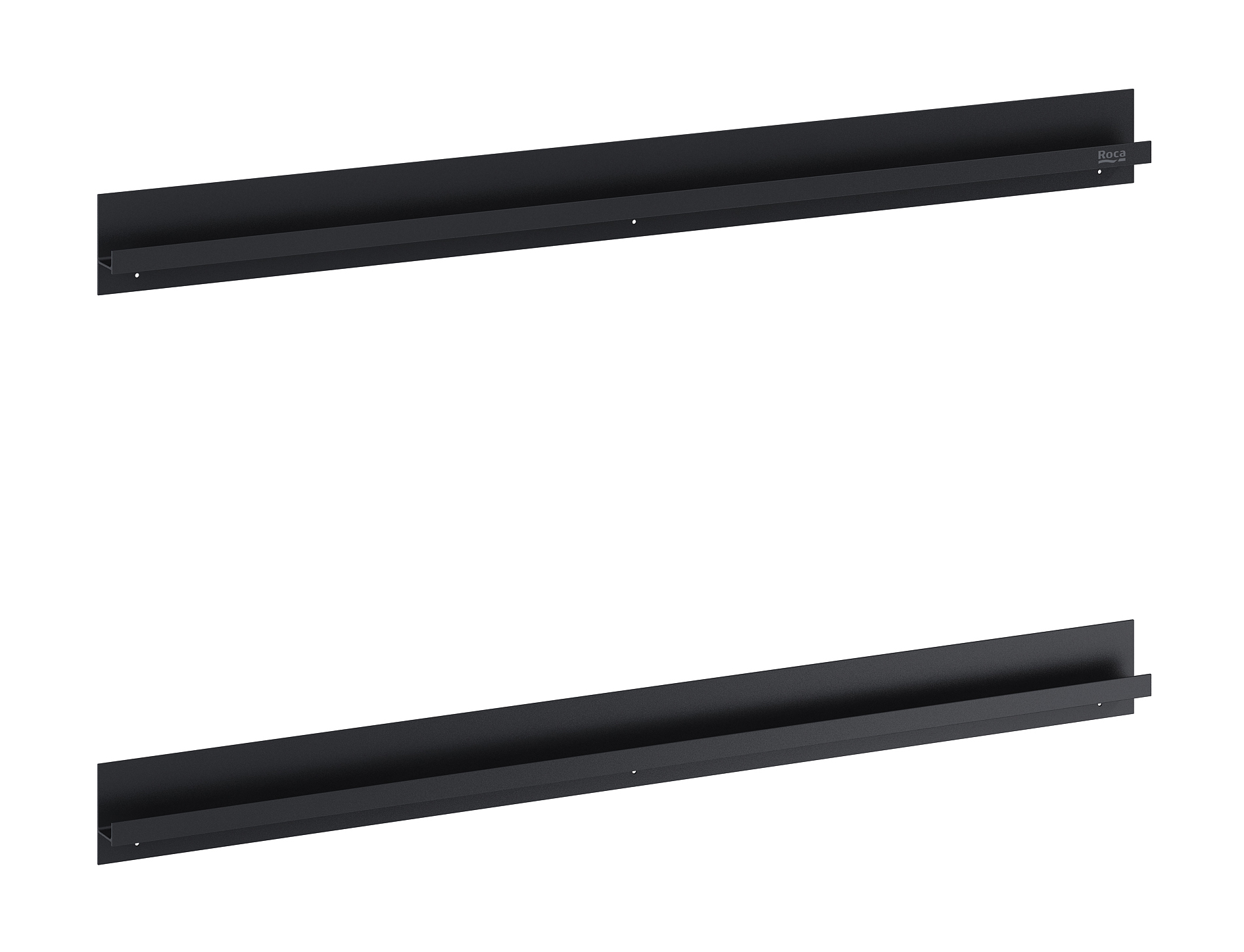 Roca Gap Pro uchwyt do szafki 80 cm 2 szt czarny mat A817007485