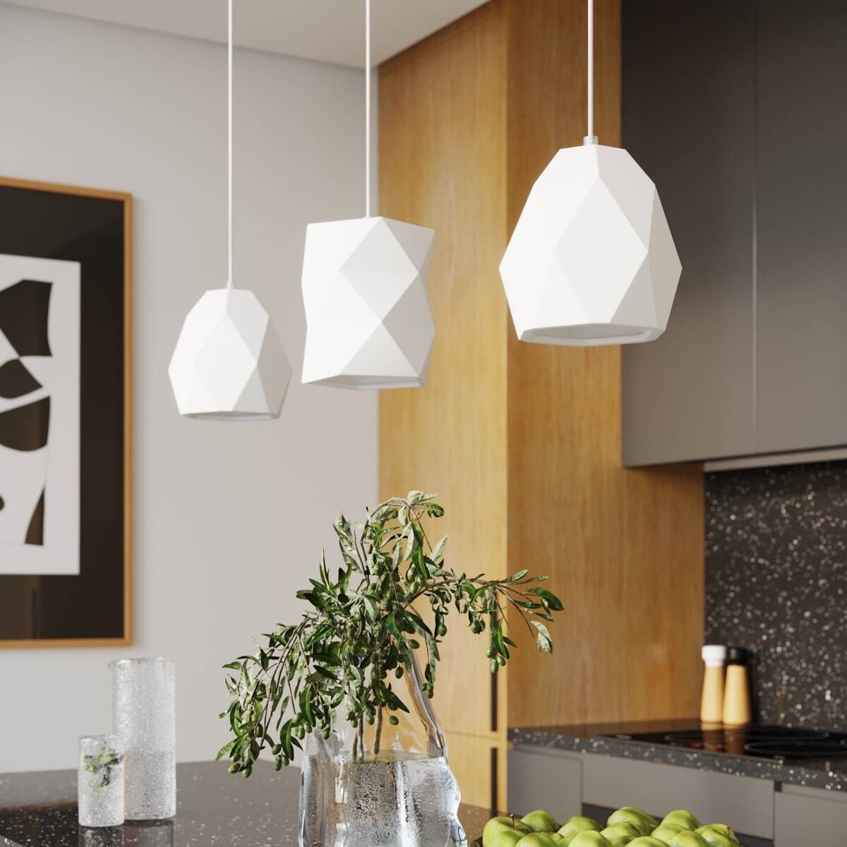Sollux Lighting Gobi lampa wisząca 1x15W biały SL.1250
