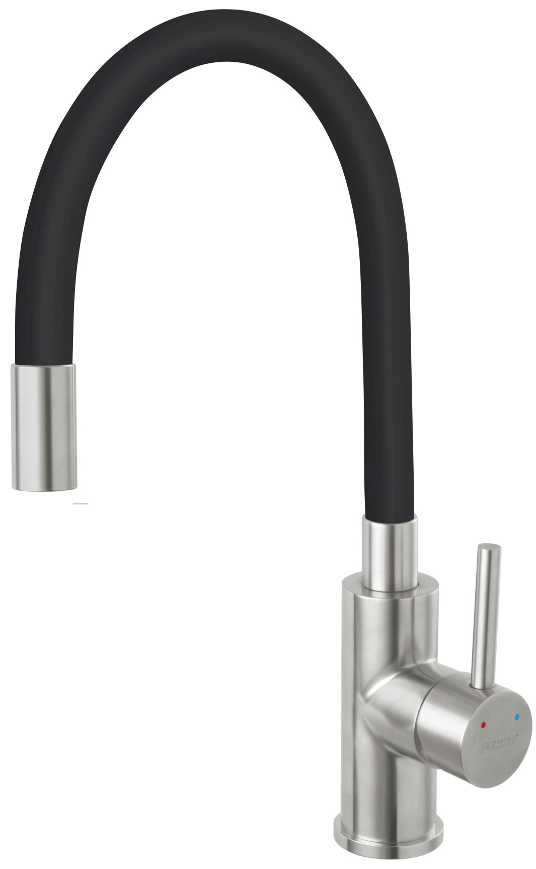 Ferro Zumba Inox bateria kuchenna stojąca czarna-inox BZA4BSS - Wysyłka w 24h