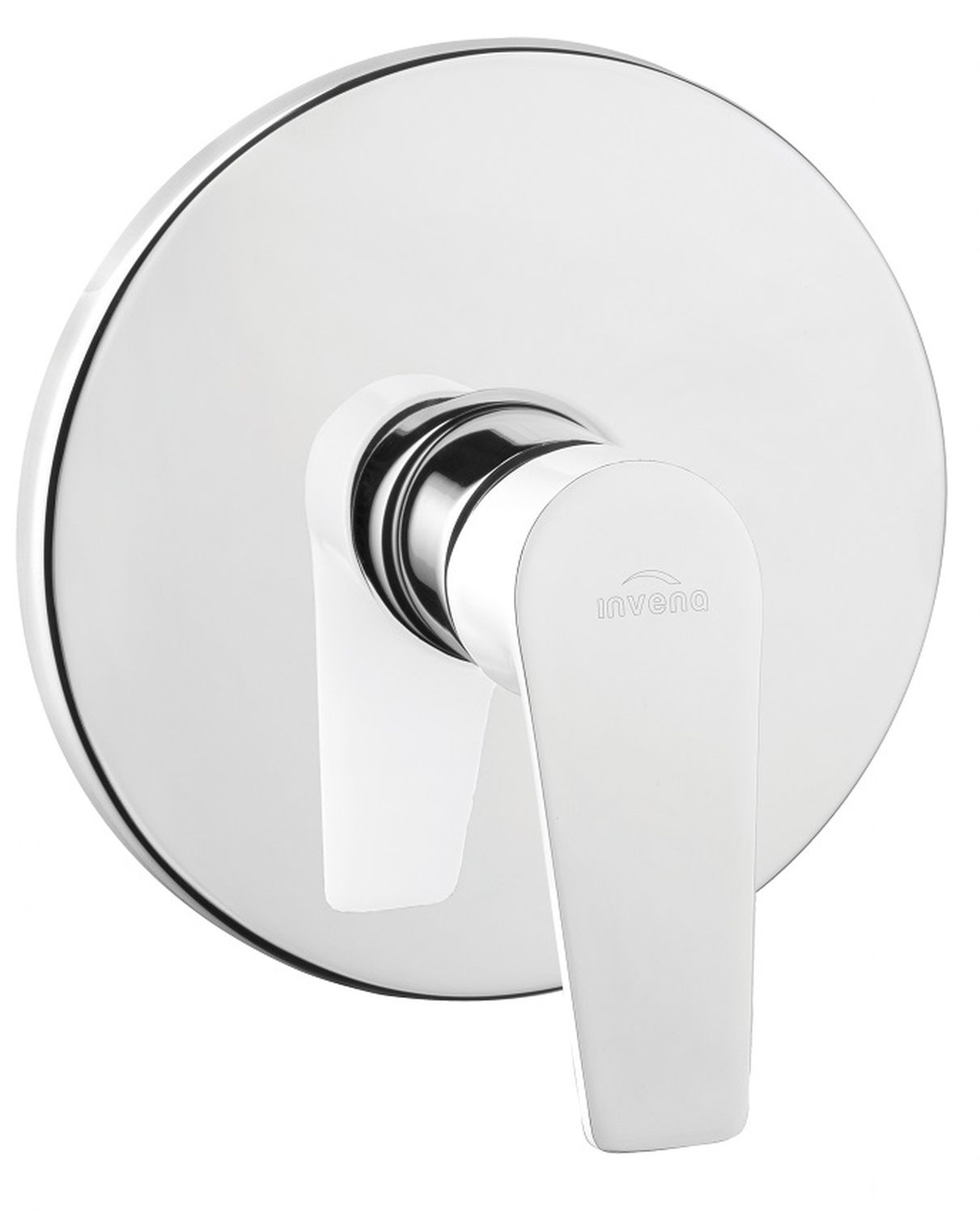 Invena Dokos bateria prysznicowa podtynkowa chrom/biały BP-19-BO1