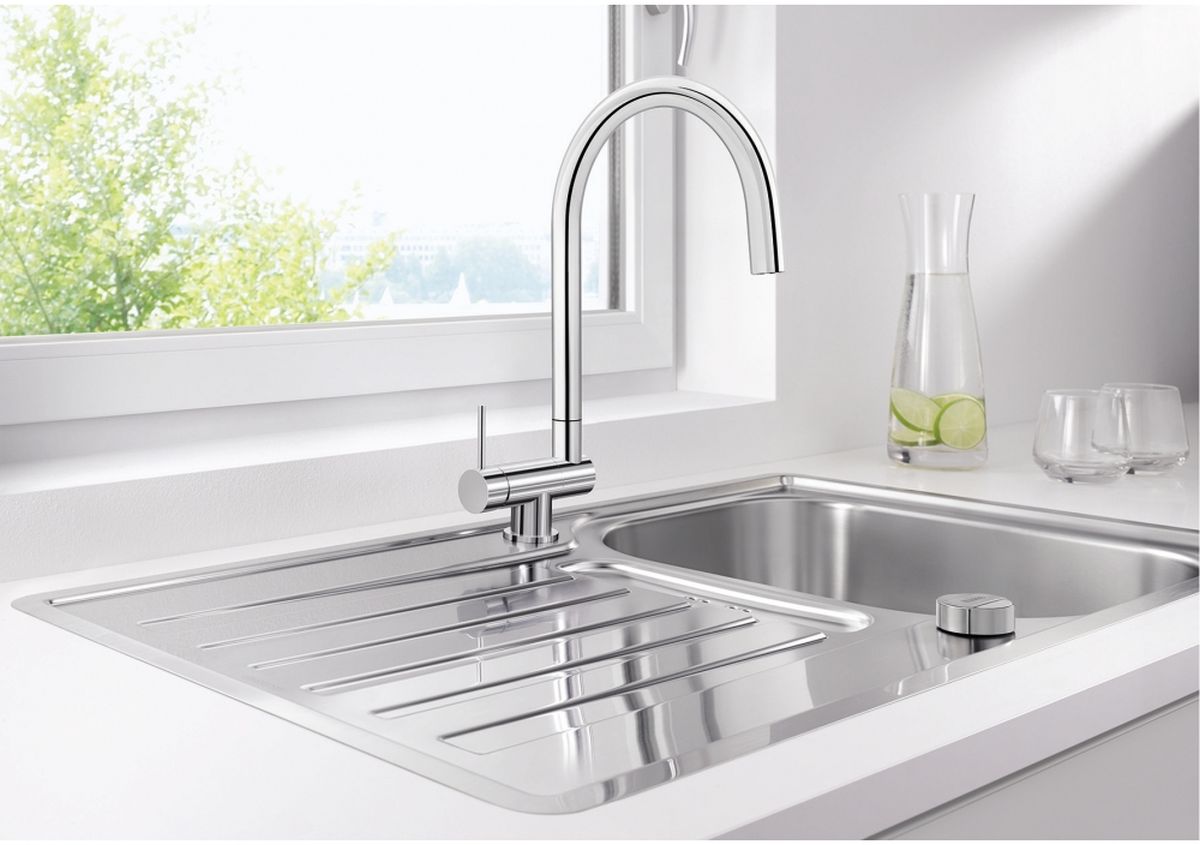 Blanco Coressa-F bateria kuchenna stojąca podokienna chrom 521544