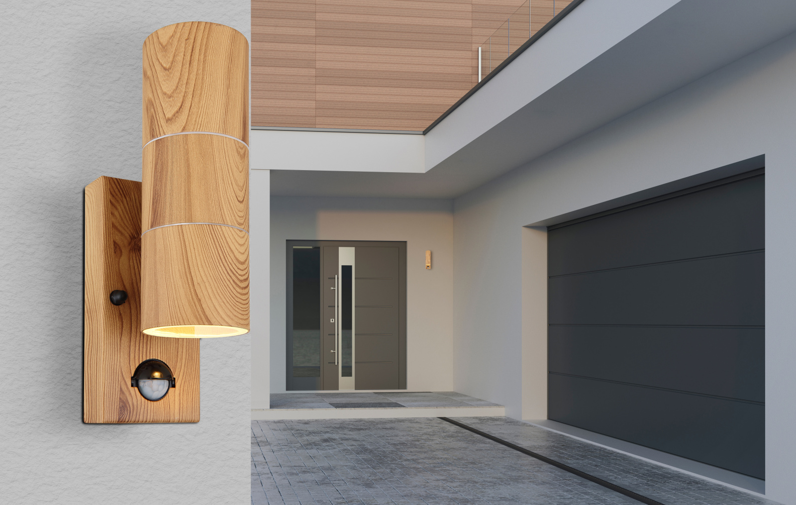 Globo Lighting Style kinkiet zewnętrzny 2x35W drewno 3201-2WS