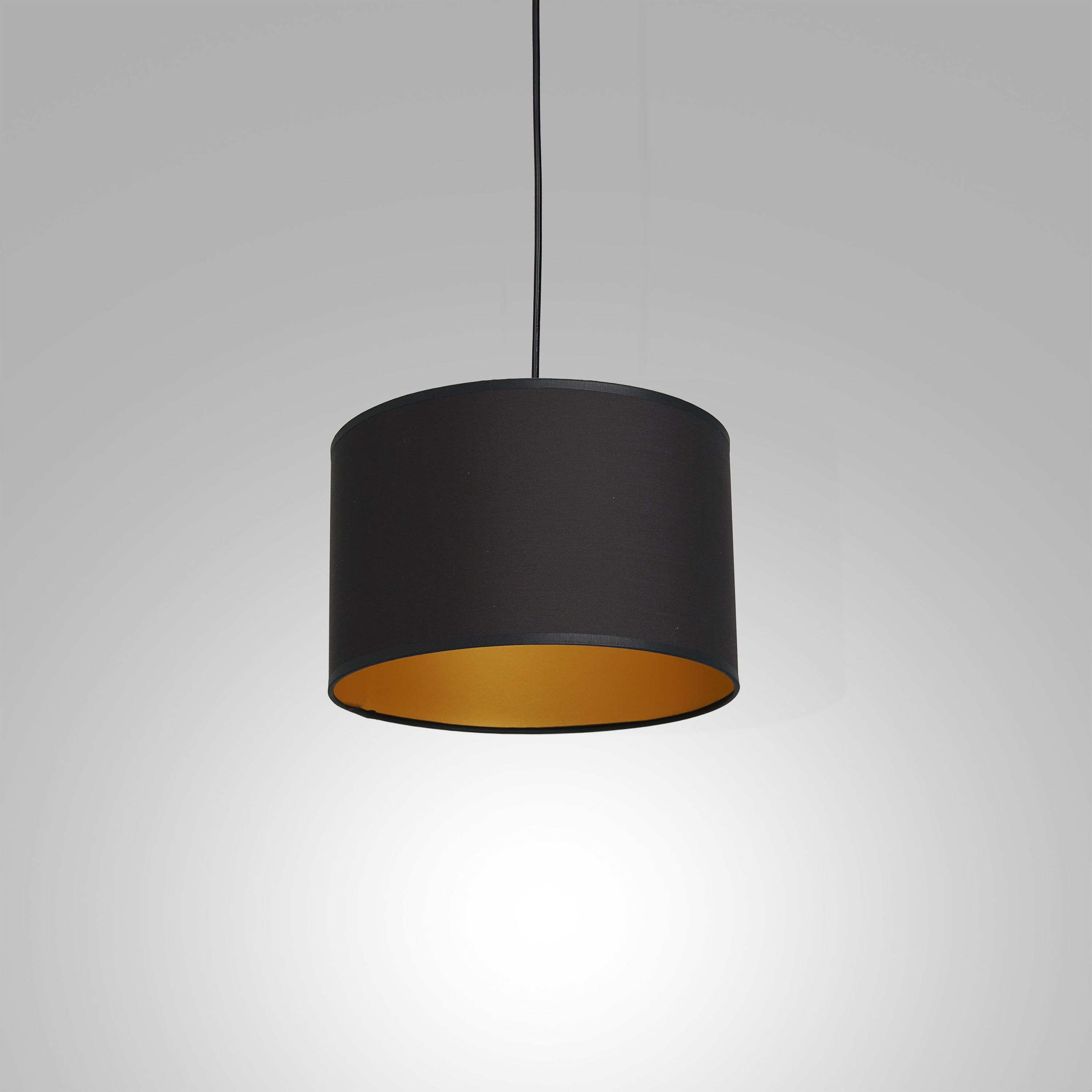 Luminex Arden lampa wisząca 1x60W czarny/złoty 3491