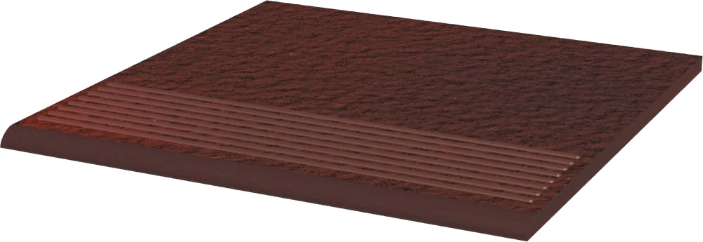 Paradyż Cloud stopnica 30x30 cm prosta STR brązowy mat