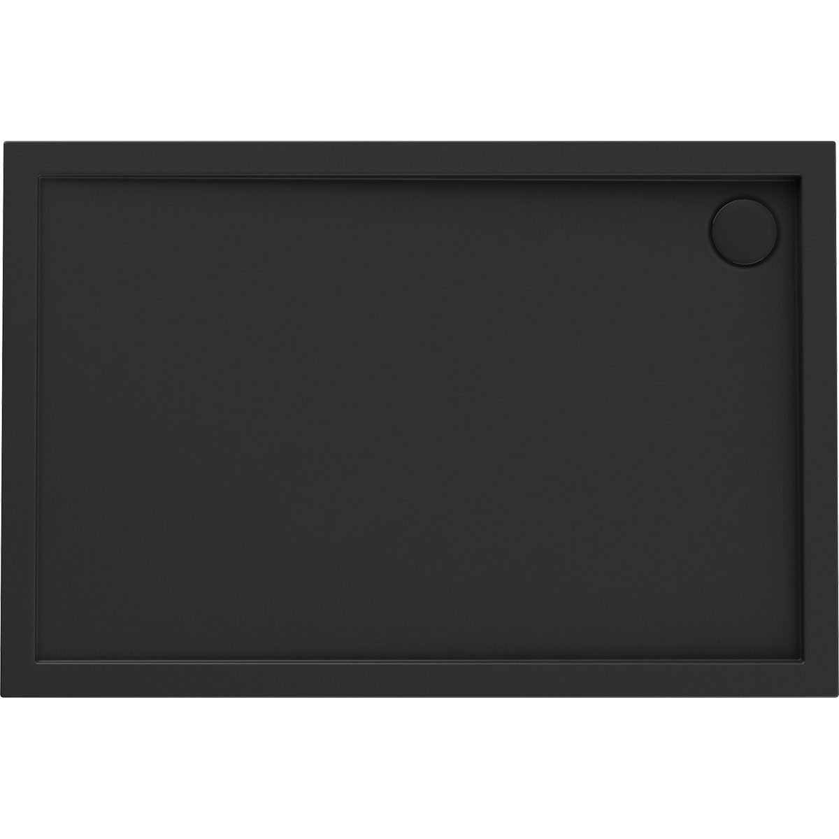 Oltens Superior brodzik 140x90 cm prostokątny akrylowy czarny mat 15007300 - Wysyłka w 24h