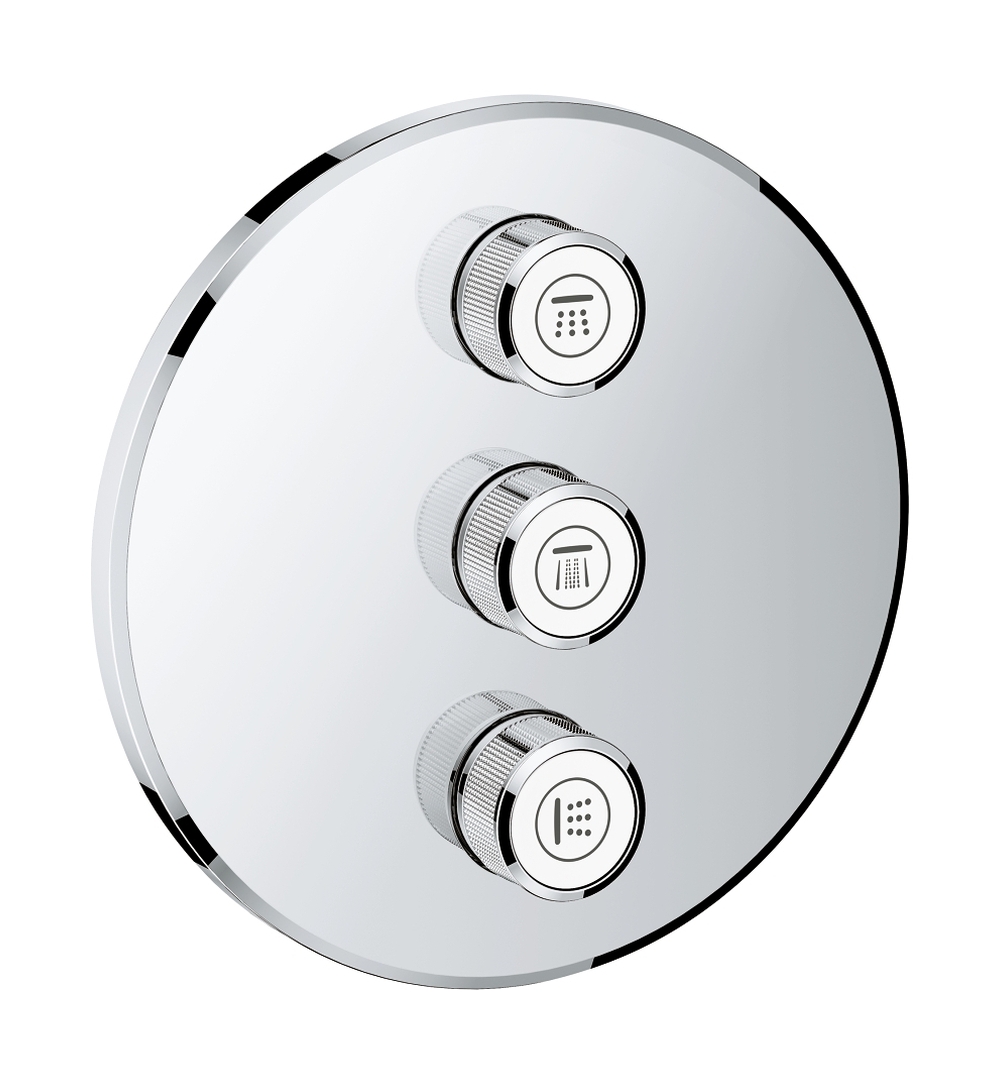 Grohe Grohtherm SmartControl potrójny zawór odcinający potrójny chrom 29122000 - Wysyłka w 24h